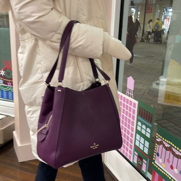 Kate Spade Leila Medium Triple Compartment Shoulder Bag
Ripe Plum
NWT - Picture 3 of 16